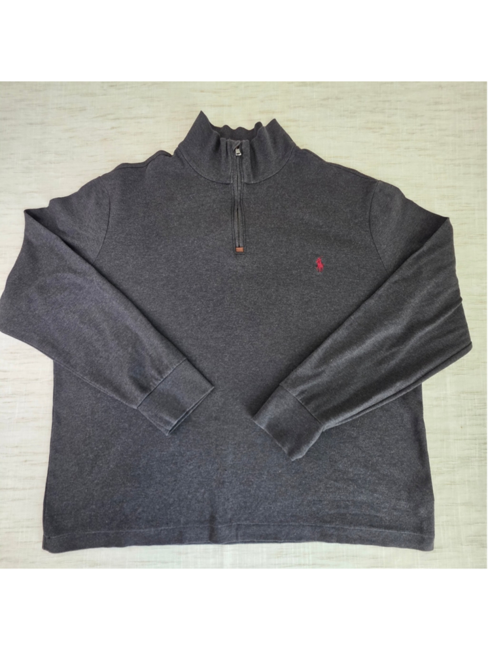 Men's Polo Ralph Lauren Zip Up Sweater XL Grey